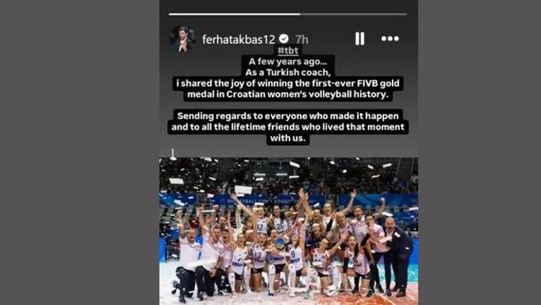 Ferhat Akbaş ve Eczacıbaşılı eski oyuncu sosyal medyada atıştı Önce açıklama sonra paylaşım