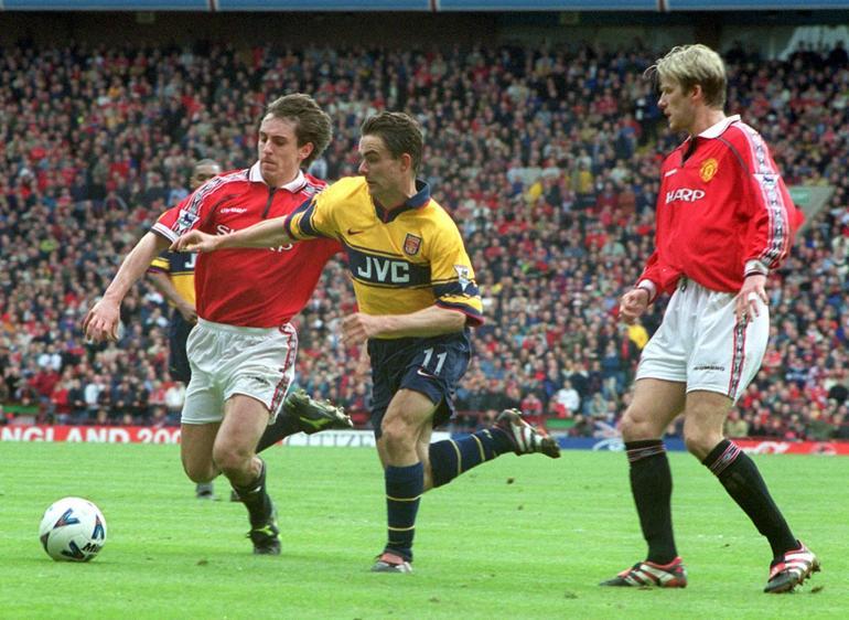Members of Manchester United's legendary The Class of '92, Gary Neville and David Beckham played together for years. Credit: Imago