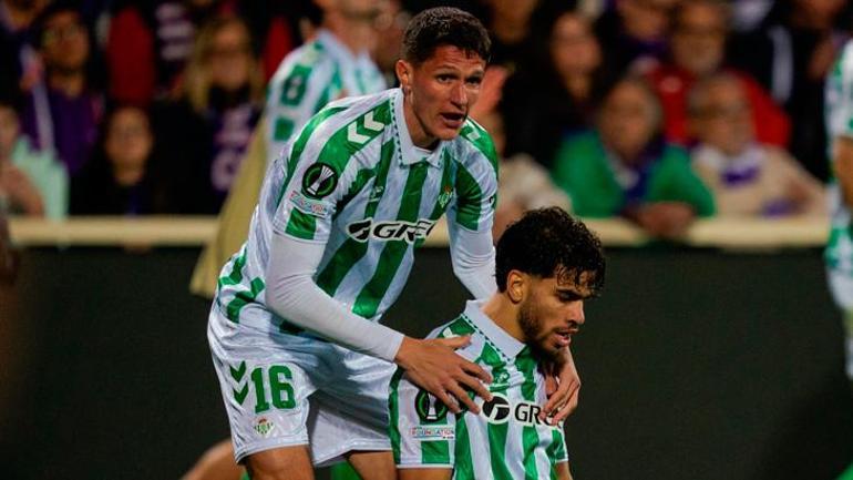 Real Betis uzatmalarda güldü Fiorentina - Real Betis maçı sonucu: 2-2