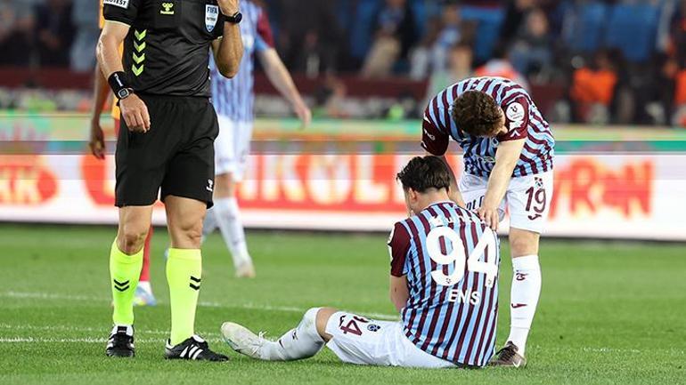 Trabzonspor - Galatasaray maçında sakatlık şoku Oyuna devam edemedi