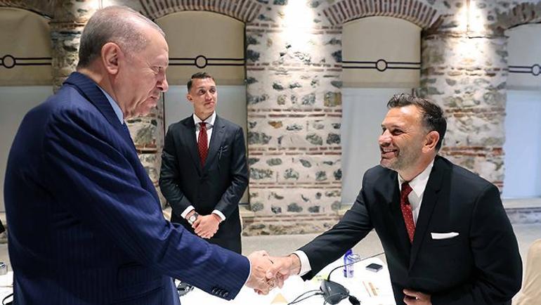 Cumhurbaşkanı Erdoğan, Galatasarayı kabul etti