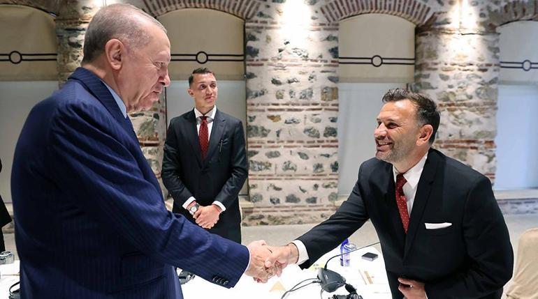 Cumhurbaşkanı Erdoğan şampiyonu kabul etti