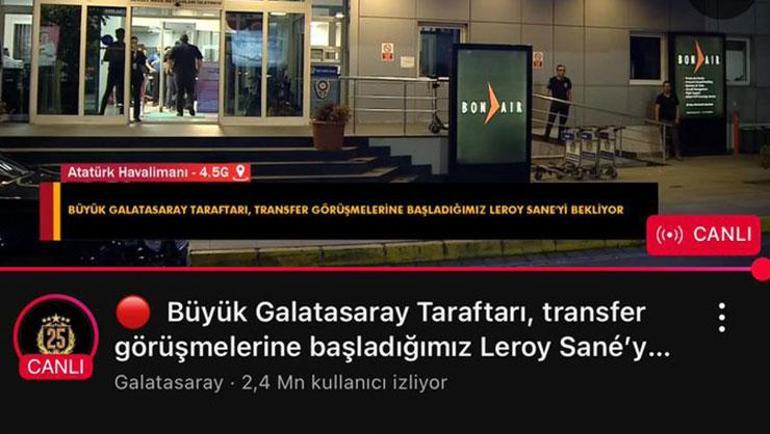 Leroy Sane, Galatasaray için İstanbula geldi İşte ilk sözleri...