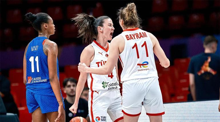 (ÖZET) Türkiye - Fransa maç sonucu: 69-71 | Kadınlar EuroBaskete şanssız başladık