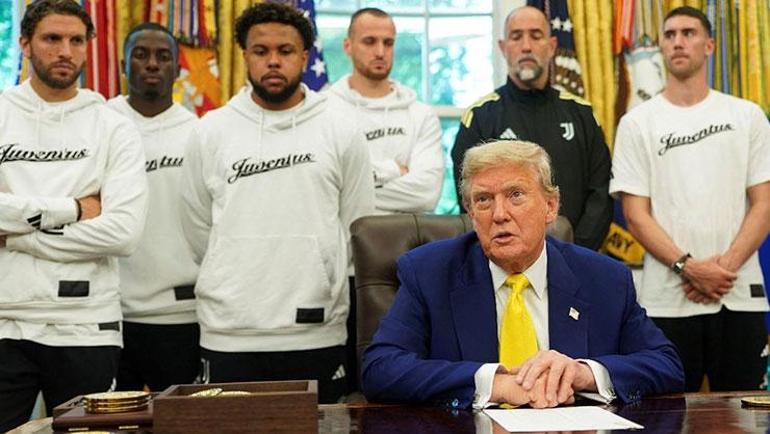 Donald Trump surprises Timothy Weah