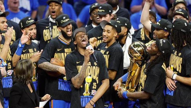 NBAde şampiyon Oklahoma City Thunder | Oklahoma City Thunder - Indiana Pacers maç sonucu: 103-91