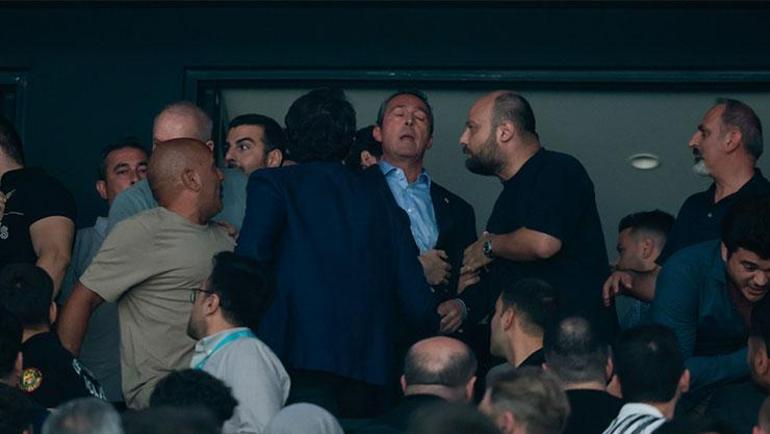 Beşiktaş-Fenerbahçe maçında olay çıktı Başkanlar araya girdi