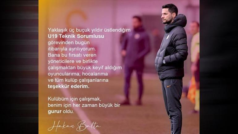 Galatasarayda ayrılık: Görevini resmen bıraktı