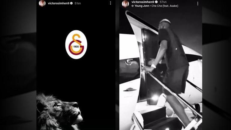 Victor Osimhenin İstanbula geliş tarihi gece yarısı açıklandı Havalimanı dolup taşacak...