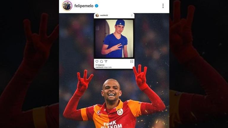 Felipe Melo paylaştı, Mert Hakan Yandaş cevap verdi Hayranız sana