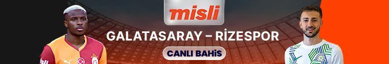 Galatasaray, Süper Ligde Rizesporu konuk edecek Zorlu maçın heyecanı canlı sohbet ve Şampiyon Oranlar ile Mislide