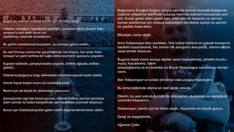 Uğurcan Çakır resmen Galatasarayda Rekor bonservis açıklandı