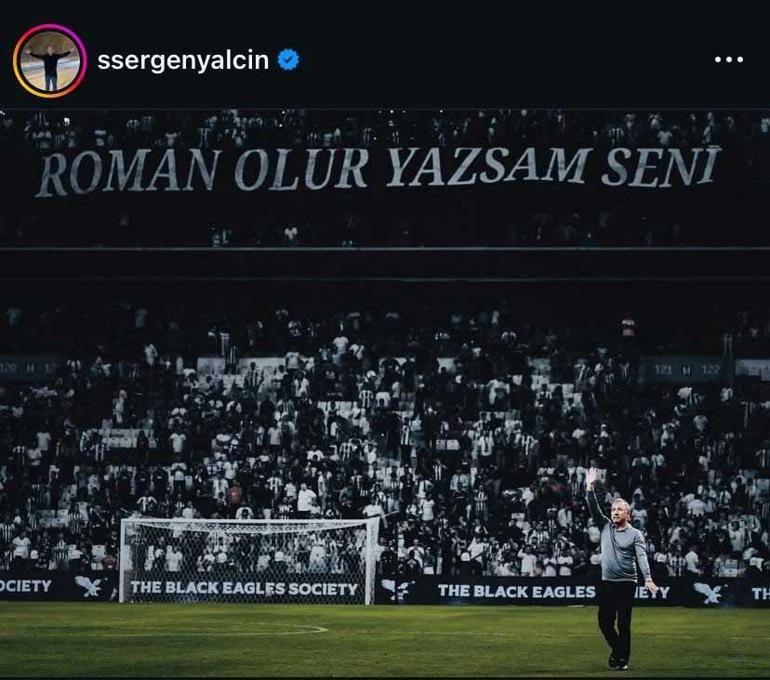Sergen Yalçından gece yarısı Beşiktaş paylaşımı Binlerce beğeni ve yorum geldi