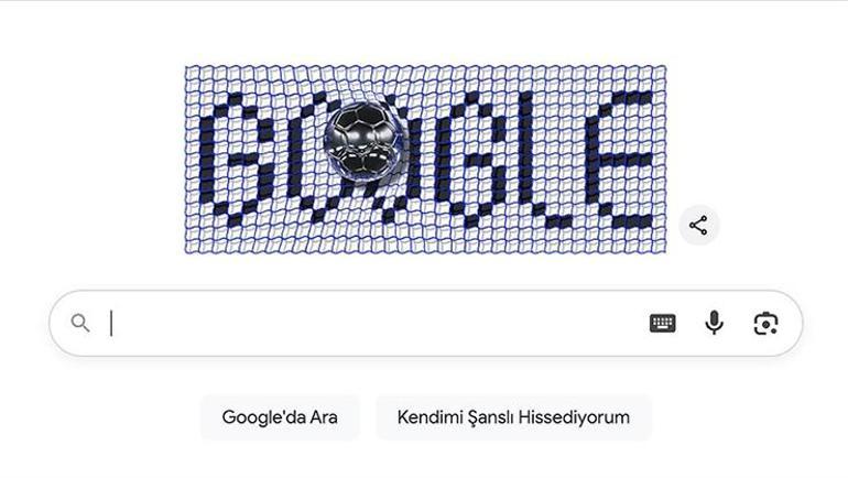 Googledan 2025 UEFA Şampiyonlar Ligi için doodle