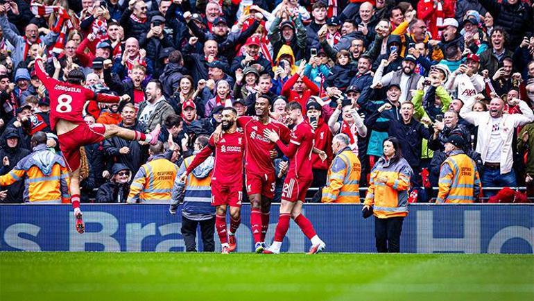 Merseyside derbisinde kazanan Liverpool Gravenberch tarihe geçti