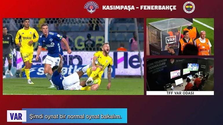 Kasımpaşa - Fenerbahçe maçının VAR kayıtları I TFF, Süper Ligde 6. haftanın VAR kayıtlarını açıkladı