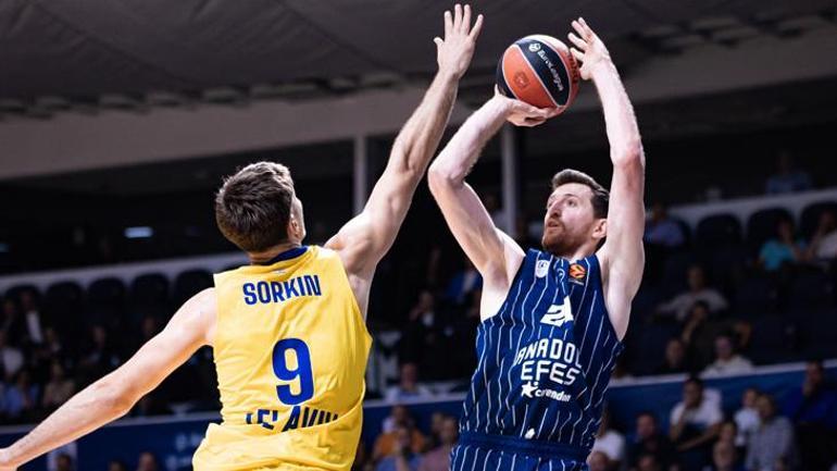 Anadolu Efesten Maccabi Tel Aviv karşısında enfes başlangıç 85-78 maç sonucu