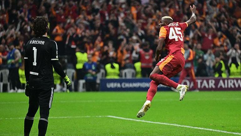 Galatasarayın yıldızı Victor Osimhenden Liverpoola karşı ilk Şampiyonlar Liginde sahnede...