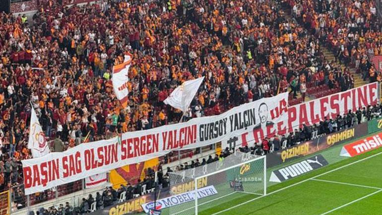 Galatasaray taraftarından derbi öncesi Sergen Yalçına anlamlı jest Başın sağ olsun...