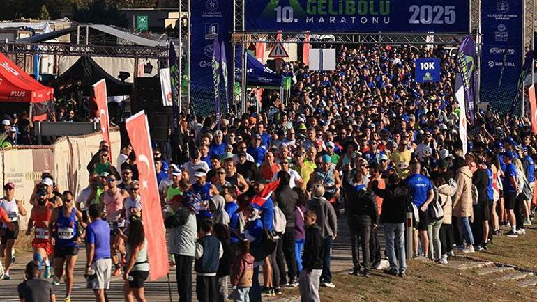 10. Uluslararası Gelibolu Maratonunda start verildi 3 bin 500 sporcu katıldı