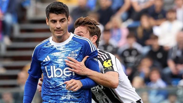 Galatasaraydan ayrılan Alvaro Morata Comoda yokları oynuyor