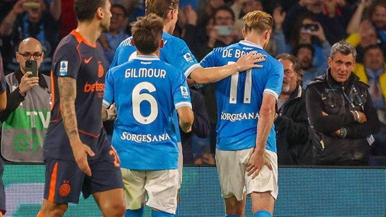 Hakan Çalhanoğlunun çabası Intere yetmedi Napoli-Inter maçı sonucu: 3-1