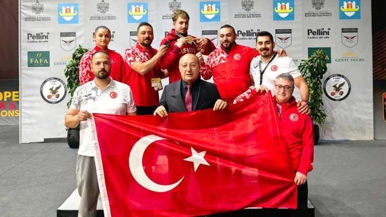 Yusuf Fehmi Genç Avrupa şampiyonu Milli halterciden silkmede ve toplamda iki altın madalya