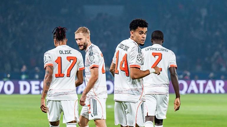 Bayern Münih deplasmanda Diazla güldü Paris Saint-Germain - Bayern Münih maçı sonucu: 1-2