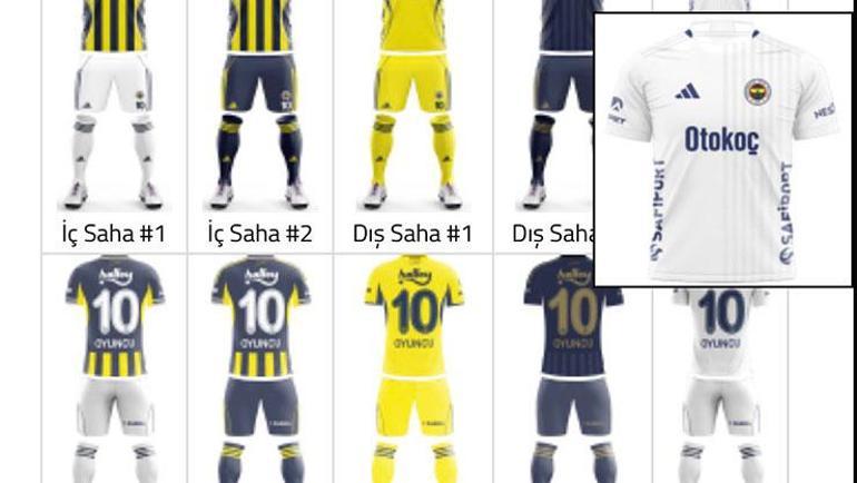 Fenerbahçe ve Galatasarayın yeni formaları açıklandı TFFye bildirildi