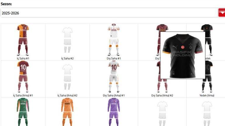 Fenerbahçe ve Galatasarayın yeni formaları açıklandı TFFye bildirildi