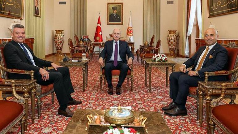 Sadettin Saran, TBMM Başkanı Kurtulmuş ve Bakan Kurum ile görüştü