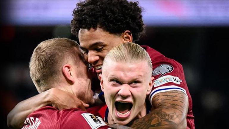 Sörloth ve Haaland maça damga vurdu Norveç, Estonyayı 4 golle geçti