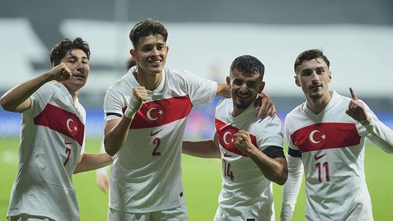 Emirhan İlkhandan milli maçta üçlük Türkiye U21 - Ukrayna U21 maç sonucu 1-0