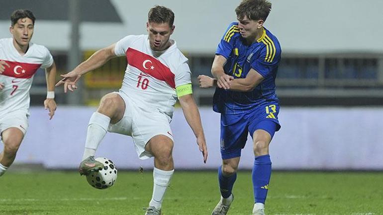 Emirhan İlkhandan milli maçta üçlük Türkiye U21 - Ukrayna U21 maç sonucu 1-0