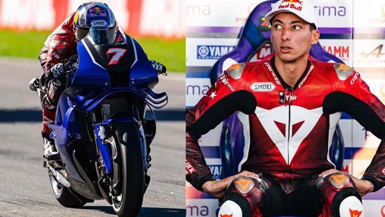 Toprak Razgatlıoğlu Moto GPde ilk resmi testine çıktı Takım arkadaşlarına baklava dağıttı