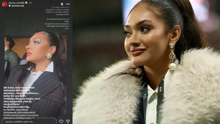 Samsunspor Başkanı Yüksel Yıldırımın kızı Zeycan Rochelleden Beşiktaş taraftarına sitem