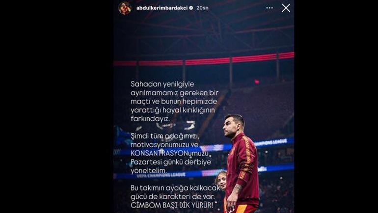 Abdülkerim Bardakcıdan takıma mesaj Derbiye odaklanalım