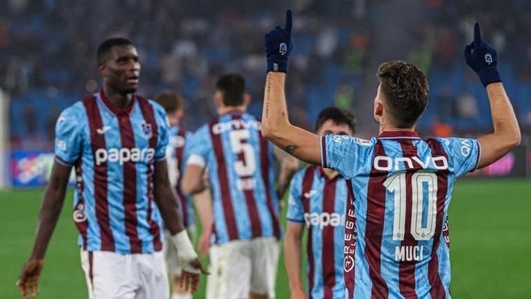 Trabzonsporun yıldızı Ernest Muçiden müthiş gol Seriye bağladı