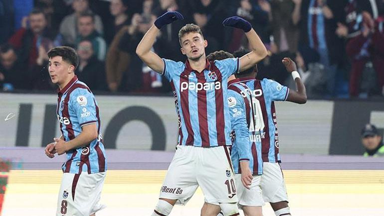 Trabzonsporun yıldızı Ernest Muçiden müthiş gol Seriye bağladı