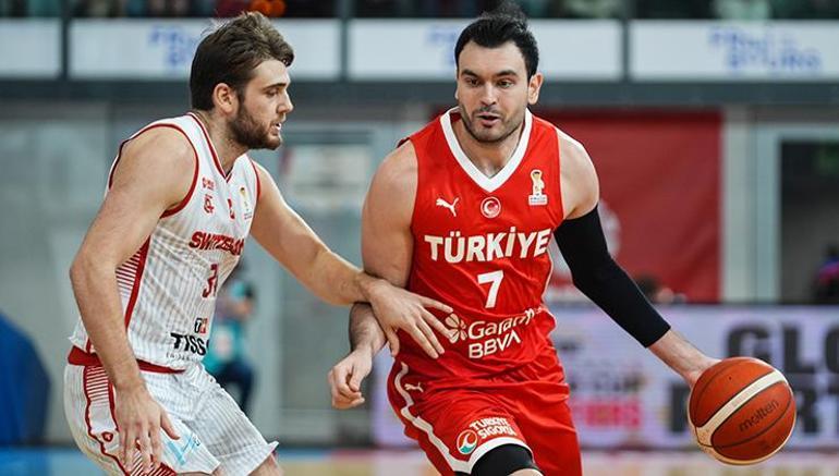 12 Dev Adamdan iki de iki (ÖZET) İsviçre - Türkiye maç sonucu: 60-85
