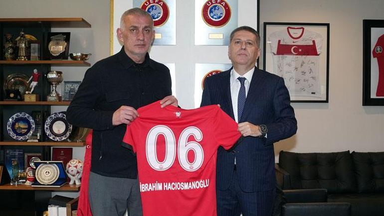 Gençlerbirliği Başkanı Arda Çakmaktan TFF Başkanı Hacıosmanoğluna ziyaret