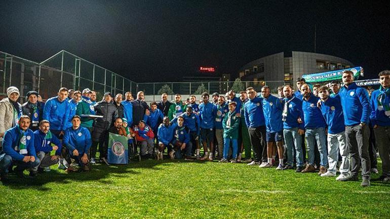 Çaykur Rizesporda Başkan Turgutta Recep Uçar ve takıma moral ziyareti