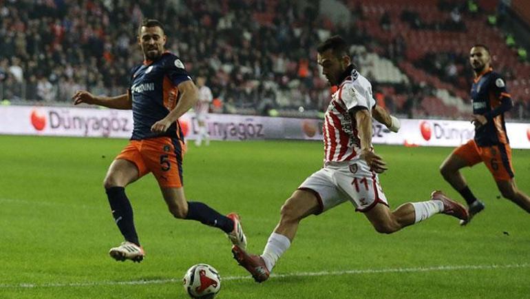 Başakşehir, Samsundan 3 puan ile döndü Samsunspor - Başakşehir maçı sonucu 0-2