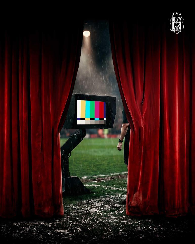 Beşiktaştan Trabzonspor maçı sonrasında olay paylaşım Tiyatro göndermesi