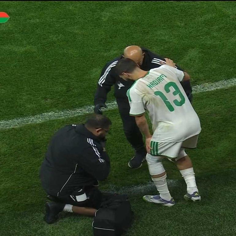 Beşiktaşın transfer listesindeki Hadjamdan kötü haber Maça devam edemedi