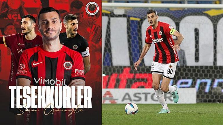 Gençlerbirliği’nde sürpriz ayrılık; kaptan Sinan Osmanoğlu için veda mesajı