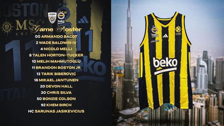 Yorgun Fenerbahçe Beko, Dubaiye mağlup... Dubai BC - Fenerbahçe Beko maç sonucu 92-81