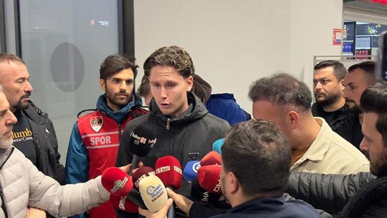 Trabzonsporun yeni sol beki Mathias Lovik imza için Trabzonda