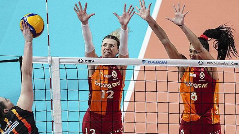 Galatasaray Daikin dörtlü final yolunda... Galatasaray Daikin-MTV Stuttgart maç sonucu 3-1