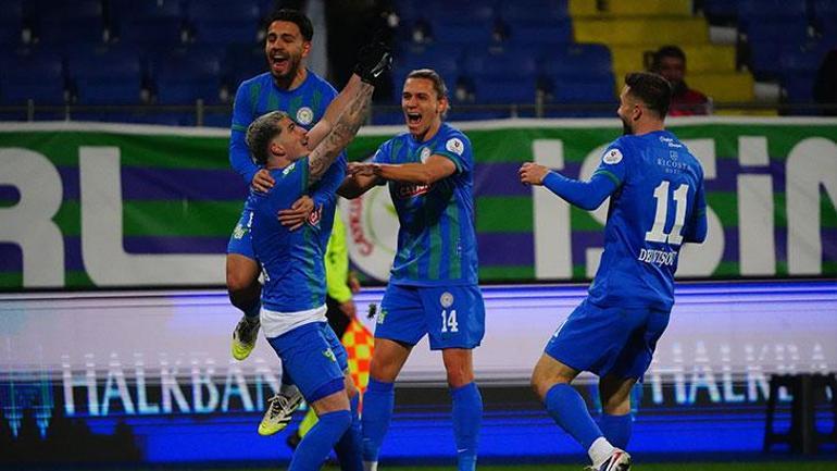 Rizenin 8 maçlık galibiyet hasreti dindi... Çaykur Rizespor - Kocaelispor maç sonucu 2-0